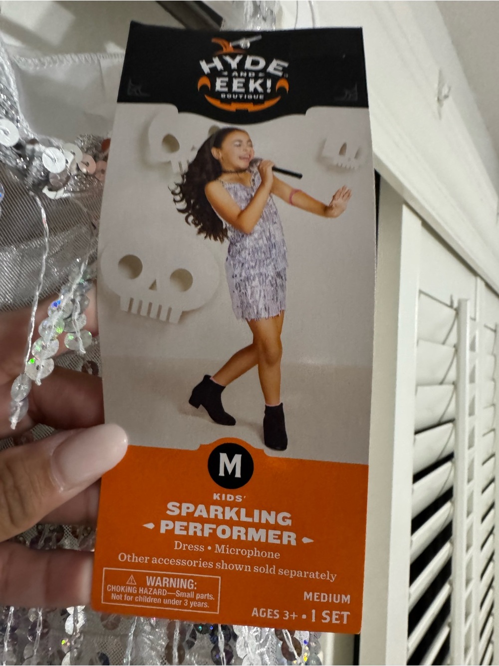 Kids' Sparkling Performer Dress - Silver